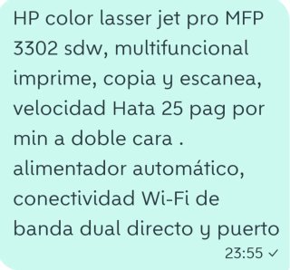 Impresora laser  HP Multifunción Blanca y Azul