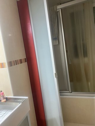 Conjunto Muebles Baño Rojo y Blanco