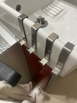 Conjunto Muebles Baño Rojo y Blanco