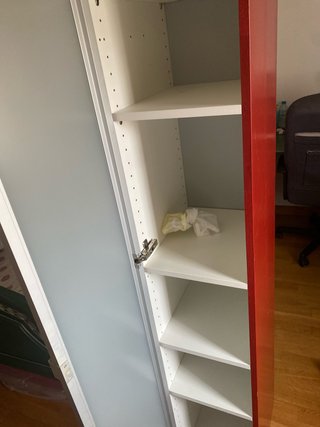Conjunto Muebles Baño Rojo y Blanco