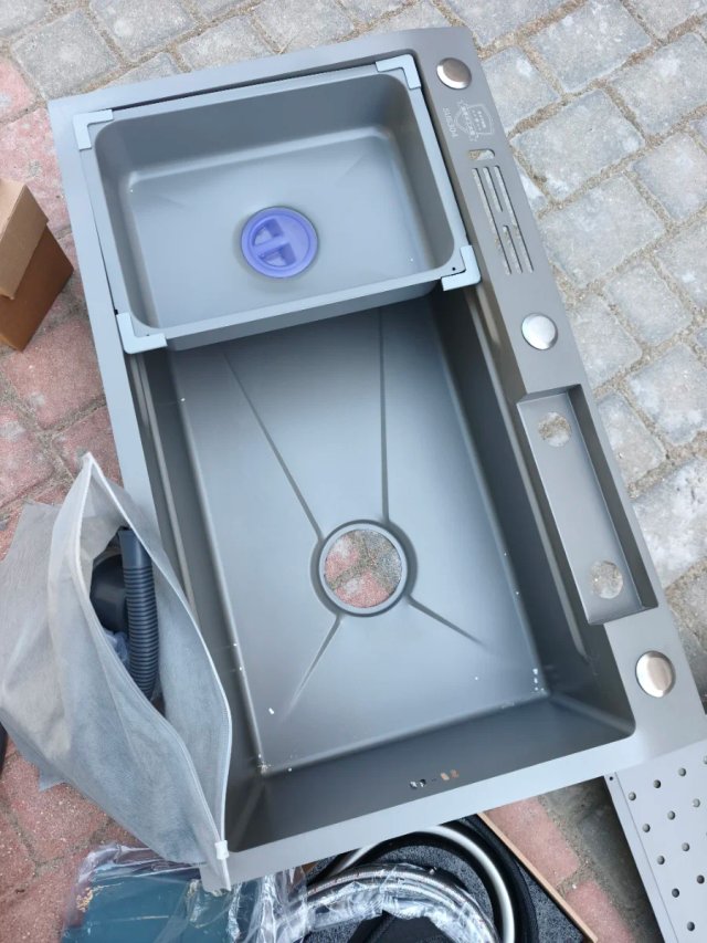 Fregadero Cocina Acero Inox 304 gris