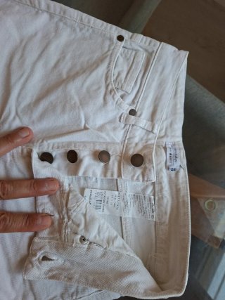 Pantalón pana Renatta&Go blanco talla 32