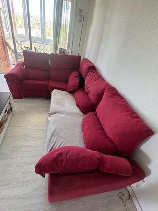 Sofá modular burdeos