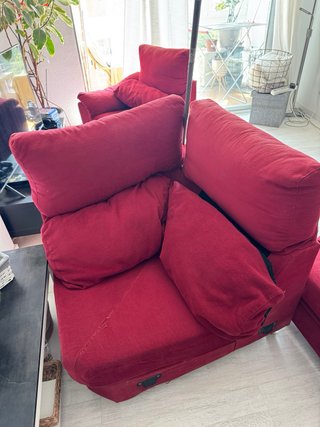 Sofá modular burdeos