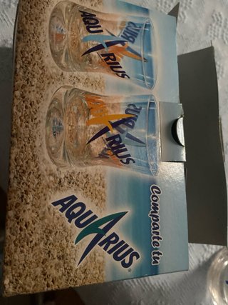 4 vasos promoción Aquarius