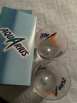 4 vasos promoción Aquarius