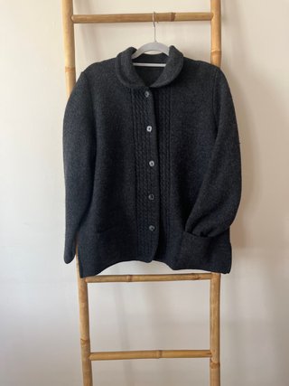 Chaqueta de lana gris