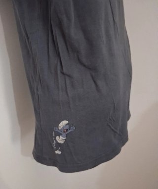 T-shirt Brontolo Puffi  vintage 2009 tgS/36 grigio