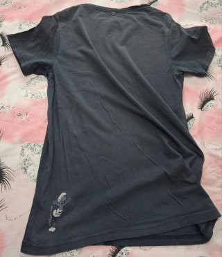 T-shirt Brontolo Puffi  vintage 2009 tgS/36 grigio
