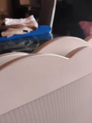 Cuna de madera blanca