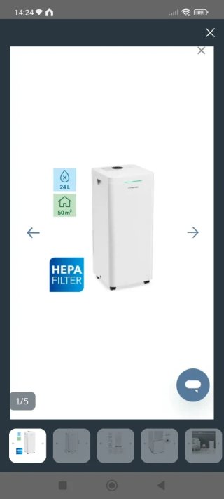 Purificador de aire Trotec + filtro HEPA