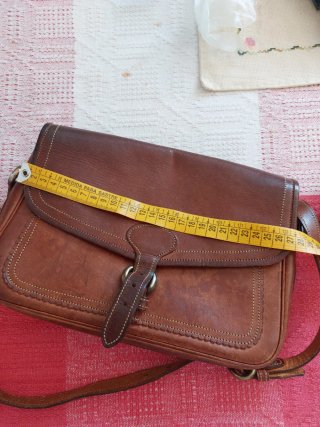 Bolso Cuero Argentino Marrón