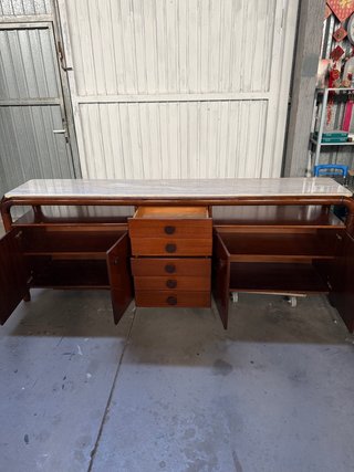 Aparador vintage mármol y madera