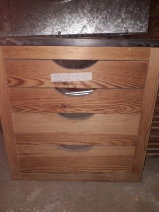 Cajonera de pino 47x48x52cm