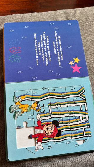 Libro mickey puzle