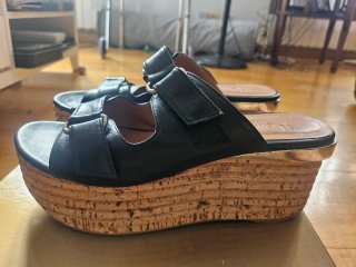 Sandalias plataforma Homers negras