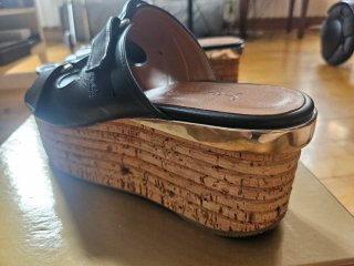 Sandalias plataforma Homers negras