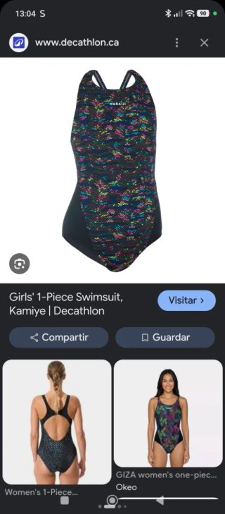 Bañador deportivo niña Nabaiji Talla S