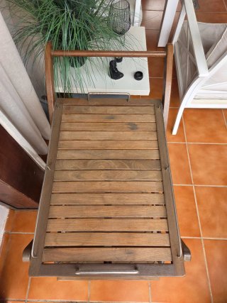 Carrito camarera madera y metal