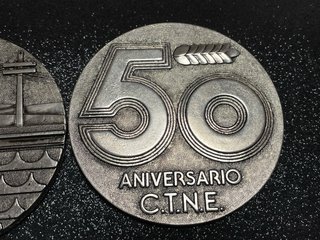 Lote 2 medallas conmemorativas telefónicas