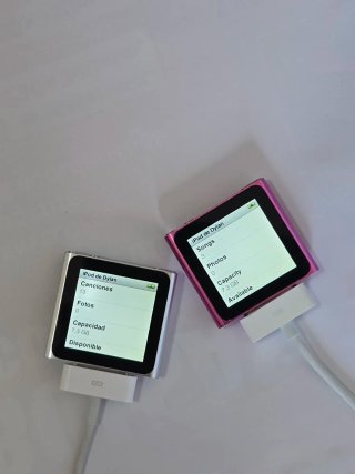 Pack 2 iPod Nano Plata y Rosa de 8gb ( Leer)