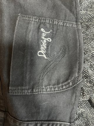 Falda Desigual Talla 38 Negra Lentejuelas