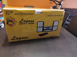 Reproductor CD con altavoces y mando