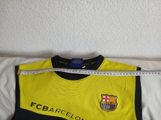 Camiseta sin manga FC Barcelona amarilla y negra