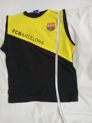 Camiseta sin manga FC Barcelona amarilla y negra