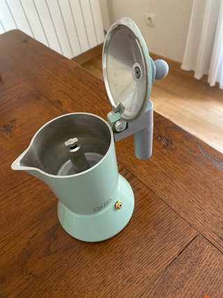 Cafetera Italiana Moka Mint/Gris