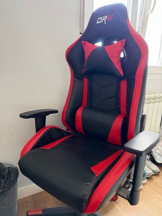Silla Gamer DRW Negra y Roja