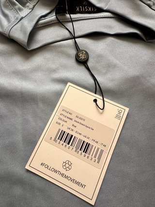 Camiseta SikSilk Talla S Azul Cielo
