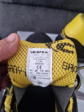 Zapatos de Seguridad Cofra Talla 45