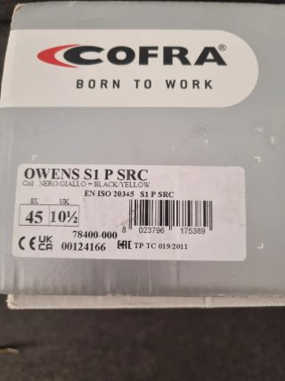 Zapatos de Seguridad Cofra Talla 45