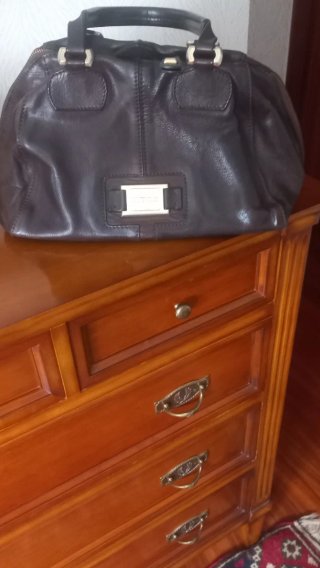 Bolso de piel Lottusse marrón