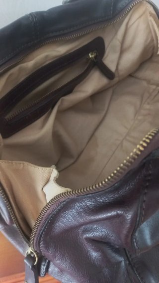Bolso de piel Lottusse marrón