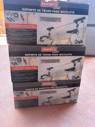Lote (3) Soporte Techo Bicicleta Powerfix Profi
