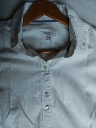 Camisa"Cortefiel" mujer blanca manga larga.Calidad