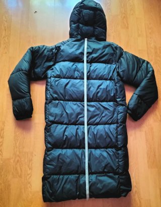 Abrigo plumas largo Columbia negro. Talla M