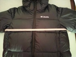 Abrigo plumas largo Columbia negro. Talla M