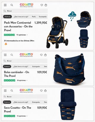 Vendo precioso Cosatto WowContinental On The Prowl