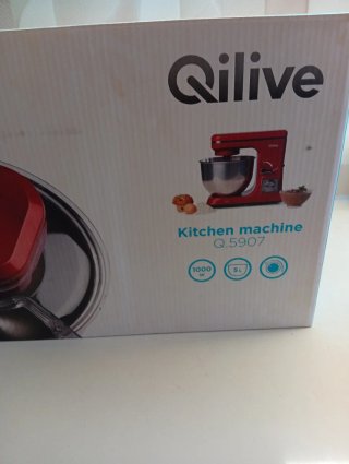 Batidora amasadora Qilive 1000W roja