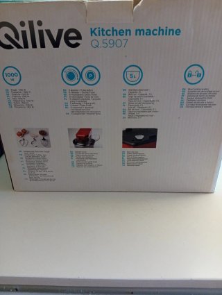 Batidora amasadora Qilive 1000W roja