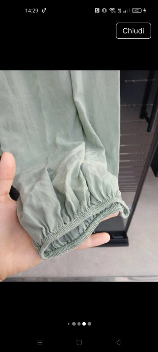 Pantalone alla turca taglia unica verde