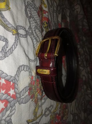 Cinturón Omon Marrón con Hebilla Dorada