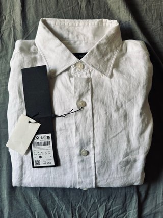 Camisa Lino Massimo Dutti Hombre Talla M