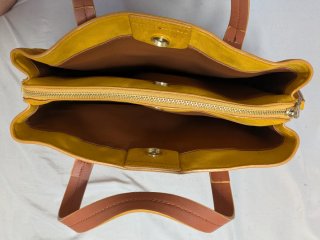 Bolso Parfois amarillo y marrón