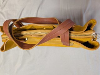 Bolso Parfois amarillo y marrón