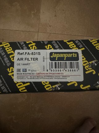 Filtro de aire motor Japanparts