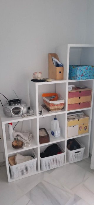 Estantería modular blanca